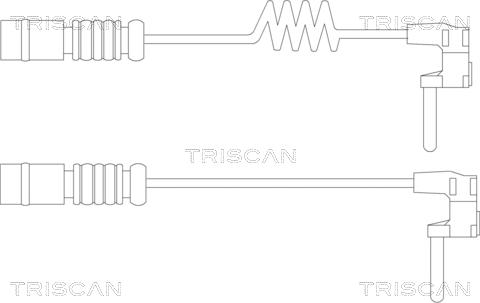 Triscan 8115 23020 - Сигнализатор, износ тормозных колодок autospares.lv