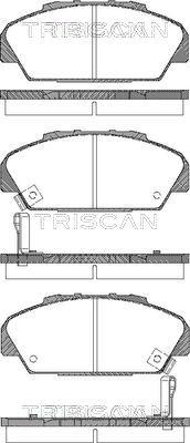 Triscan 8110 40001 - Тормозные колодки, дисковые, комплект autospares.lv