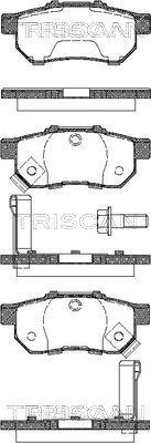 Triscan 8110 40003 - Тормозные колодки, дисковые, комплект autospares.lv