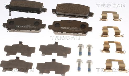 Triscan 8110 40071 - Тормозные колодки, дисковые, комплект autospares.lv