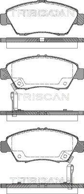 Triscan 8110 40168 - Тормозные колодки, дисковые, комплект autospares.lv