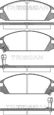 Triscan 8110 40853 - Тормозные колодки, дисковые, комплект autospares.lv