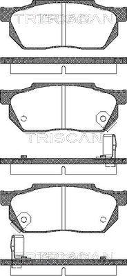 Triscan 8110 40884 - Тормозные колодки, дисковые, комплект autospares.lv