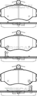 Triscan 8110 43002 - Тормозные колодки, дисковые, комплект autospares.lv