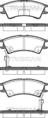 Triscan 8110 43007 - Тормозные колодки, дисковые, комплект autospares.lv