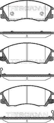 Triscan 8110 43019 - Тормозные колодки, дисковые, комплект autospares.lv