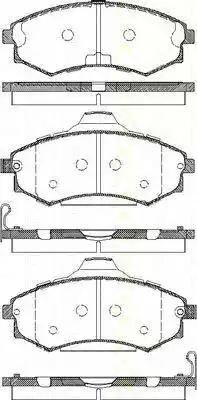 Triscan 8110 43015 - Тормозные колодки, дисковые, комплект autospares.lv