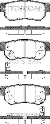 Triscan 8110 43011 - Тормозные колодки, дисковые, комплект autospares.lv