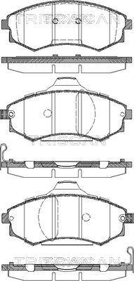 Triscan 8110 43012 - Тормозные колодки, дисковые, комплект autospares.lv