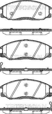 Triscan 8110 43017 - Тормозные колодки, дисковые, комплект autospares.lv