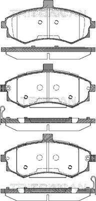 Triscan 8110 43025 - Тормозные колодки, дисковые, комплект autospares.lv