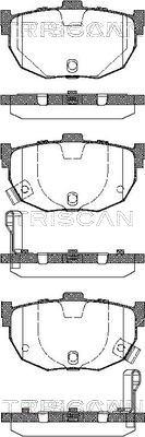 Triscan 8110 43026 - Тормозные колодки, дисковые, комплект autospares.lv