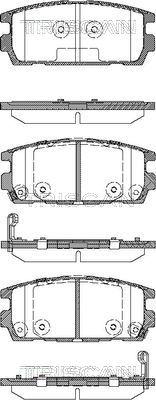 Triscan 8110 43020 - Тормозные колодки, дисковые, комплект autospares.lv