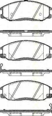 Triscan 8110 43021 - Тормозные колодки, дисковые, комплект autospares.lv