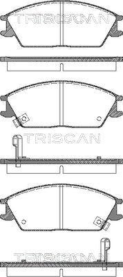 Triscan 8110 43182 - Тормозные колодки, дисковые, комплект autospares.lv