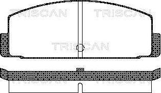 Triscan 8110 42908 - Тормозные колодки, дисковые, комплект autospares.lv