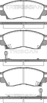 Triscan 8110 42914 - Тормозные колодки, дисковые, комплект autospares.lv