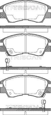 Triscan 8110 42915 - Тормозные колодки, дисковые, комплект autospares.lv