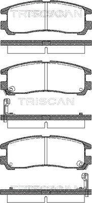 Triscan 8110 42006 - Тормозные колодки, дисковые, комплект autospares.lv