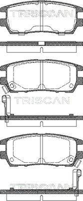 Triscan 8110 42003 - Тормозные колодки, дисковые, комплект autospares.lv
