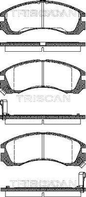 Triscan 8110 42002 - Тормозные колодки, дисковые, комплект autospares.lv