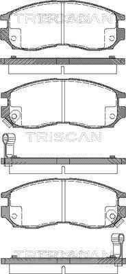 Triscan 8110 42010 - Тормозные колодки, дисковые, комплект autospares.lv