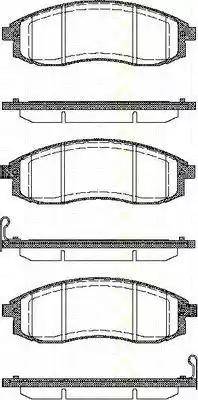 Triscan 8110 42023 - Тормозные колодки, дисковые, комплект autospares.lv