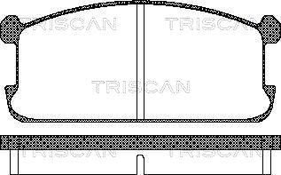 Triscan 8110 42073 - Тормозные колодки, дисковые, комплект autospares.lv