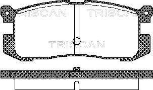 Triscan 8110 50926 - Тормозные колодки, дисковые, комплект autospares.lv