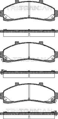 Triscan 8110 50009 - Тормозные колодки, дисковые, комплект autospares.lv