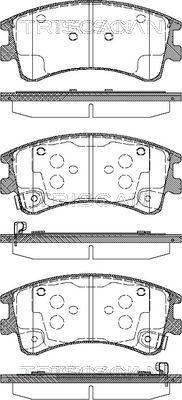 Triscan 8110 50013 - Тормозные колодки, дисковые, комплект autospares.lv