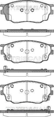 Nipparts J3603055S - Тормозные колодки, дисковые, комплект autospares.lv