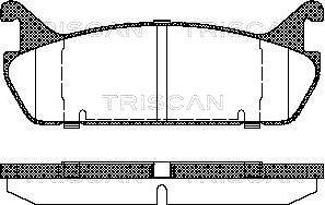 Triscan 8110 50020 - Тормозные колодки, дисковые, комплект autospares.lv