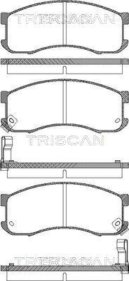Triscan 8110 50165 - Тормозные колодки, дисковые, комплект autospares.lv