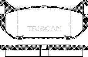 Triscan 8110 50184 - Тормозные колодки, дисковые, комплект autospares.lv