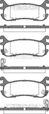 Triscan 8110 50185 - Тормозные колодки, дисковые, комплект autospares.lv