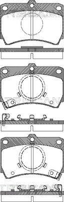 Triscan 8110 50840 - Тормозные колодки, дисковые, комплект autospares.lv