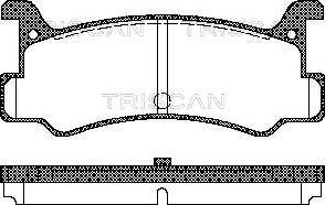 Triscan 8110 50880 - Тормозные колодки, дисковые, комплект autospares.lv