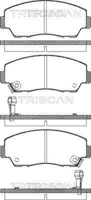 Triscan 8110 50872 - Тормозные колодки, дисковые, комплект autospares.lv