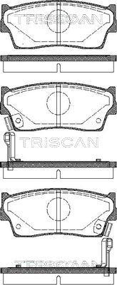 Triscan 8110 69980 - Тормозные колодки, дисковые, комплект autospares.lv