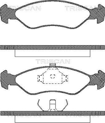 Triscan 8110 69004 - Тормозные колодки, дисковые, комплект autospares.lv