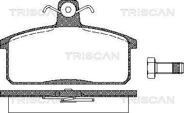 Triscan 8110 69013 - Тормозные колодки, дисковые, комплект autospares.lv