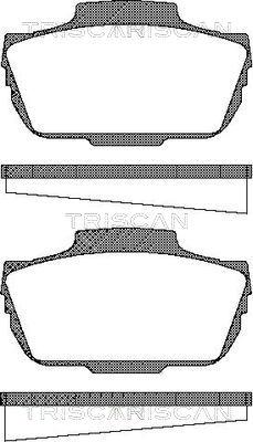 Triscan 8110 65601 - Тормозные колодки, дисковые, комплект autospares.lv