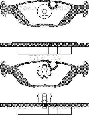 Triscan 8110 65849 - Тормозные колодки, дисковые, комплект autospares.lv