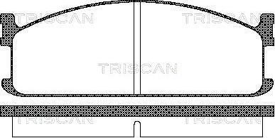 Triscan 8110 60912 - Тормозные колодки, дисковые, комплект autospares.lv