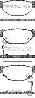 Triscan 8110 68983 - Тормозные колодки, дисковые, комплект autospares.lv