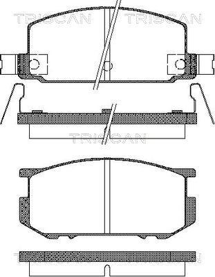 Triscan 8110 68059 - Тормозные колодки, дисковые, комплект autospares.lv