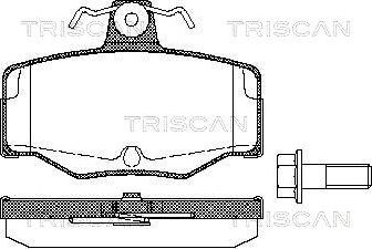 Triscan 8110 14938 - Тормозные колодки, дисковые, комплект autospares.lv