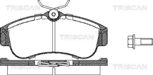 Triscan 8110 14937 - Тормозные колодки, дисковые, комплект autospares.lv