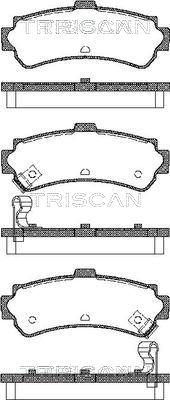 Triscan 8110 14006 - Тормозные колодки, дисковые, комплект autospares.lv